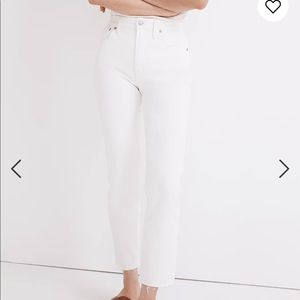 Madewell The Perfect Vintage Jean - Raw Hem Edition in white!